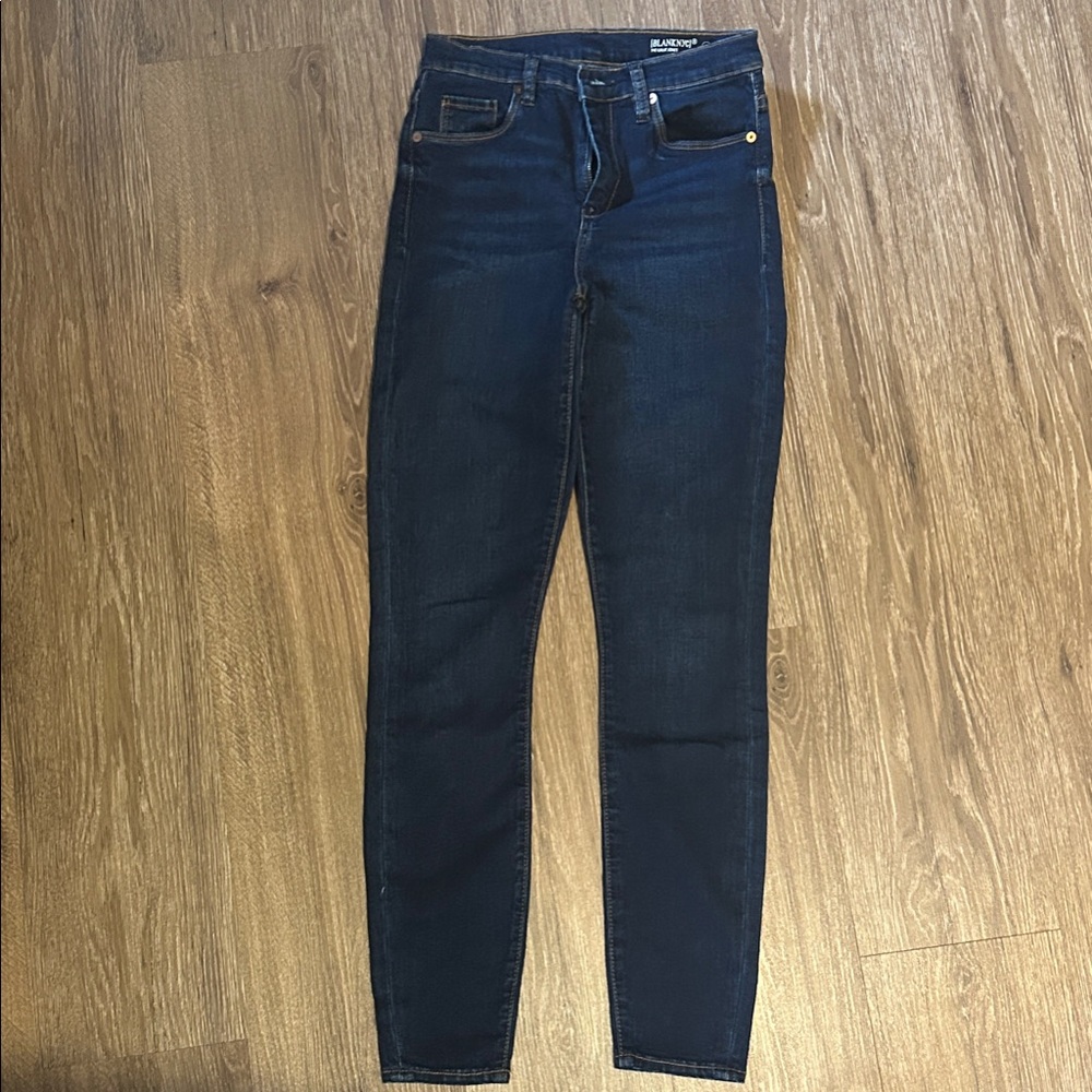 BLANKNYC: The Great Jones High-rise Dark Blue Skinny Jeans